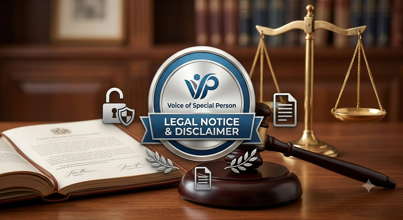 Official Disclaimer 2026 - Voice of Special Person